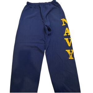 US NAVY Sweatpants Jerzees US Military Sweatpants, Size S, Navy Cotton